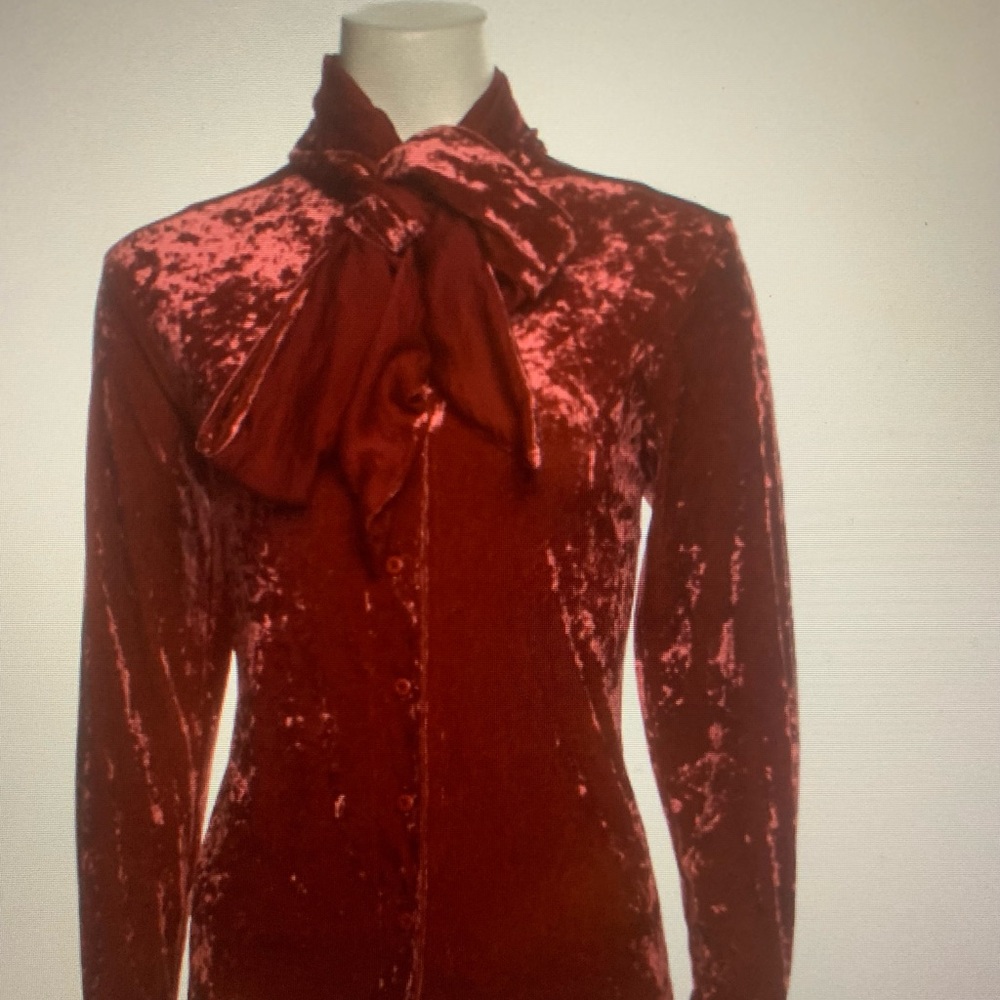 Staud mock long sleeve button-up size Small.